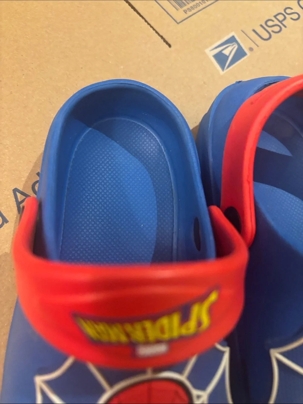 Marvel Blue and Red Spider-Man Kids Clogs
